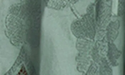 Vitamin A Floral Broderie Short Sea Green