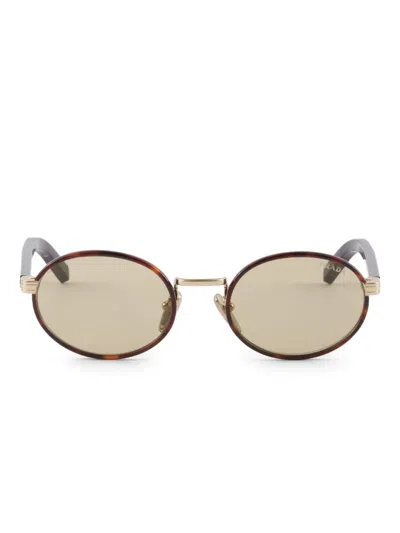 Prada Sunglasses With The Iconic Metal Plaque In Gray