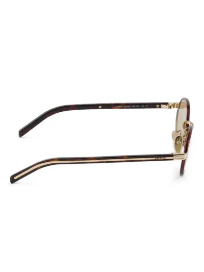 Prada Sunglasses With The Iconic Metal Plaque In Gray