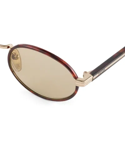 Prada Sunglasses With The Iconic Metal Plaque In Gray