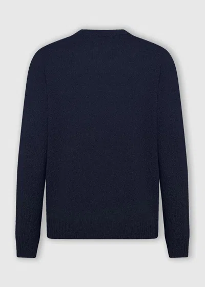 Malo Crew Neck Sweater In Cashmere In Blue