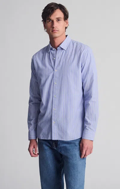 Mavi Striped Long Sleeve Button-up Shirt In Heather