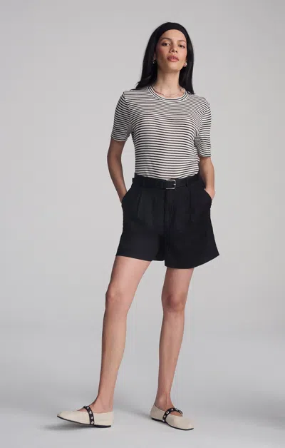 Mavi Linen Shorts In Black