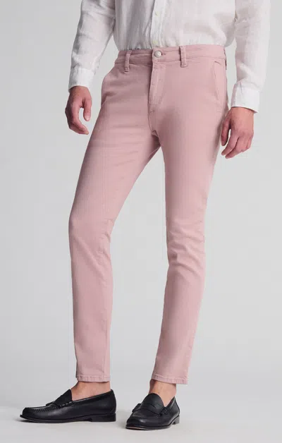 Mavi Milton Slim Straight Chino In Woodrose Luxe Twill