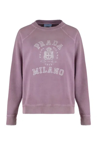 Prada Printed Cotton Sweatshirt