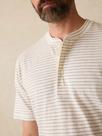 Faherty Short-sleeve Sunwashed Henley T-shirt