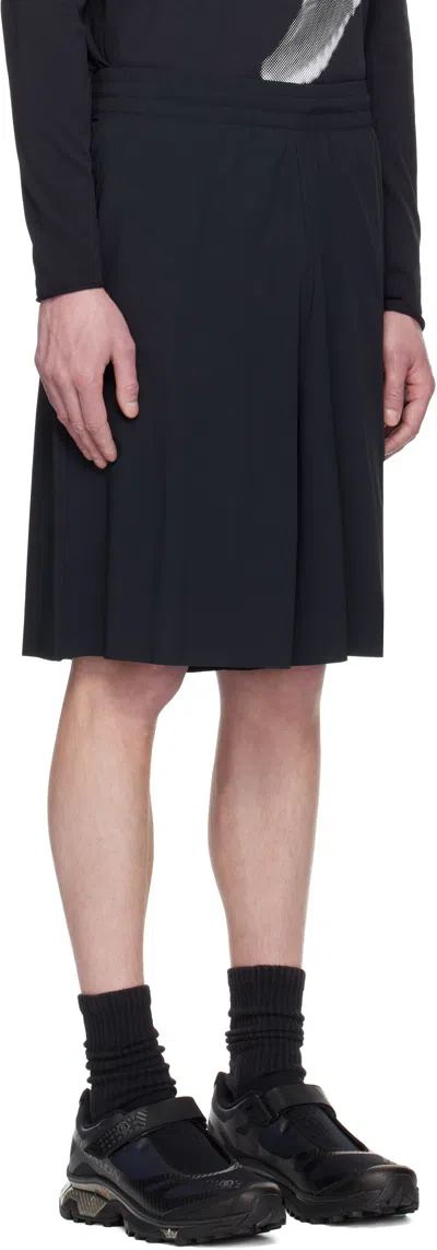 Mm6 Maison Margiela Mm6 By Maison Margiela Bermuda Shorts With Reflective Logo In Black