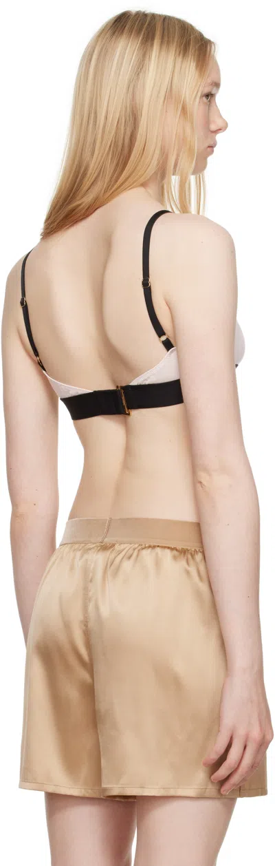 Tom Ford Beige Stretch Silk Satin Boxer Shorts In Neutral