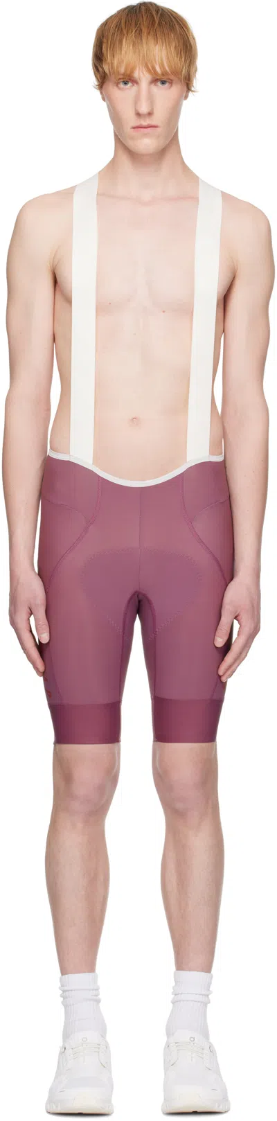 Maap Purple Team Bib Evo Cargo Cycling Shorts In Blue