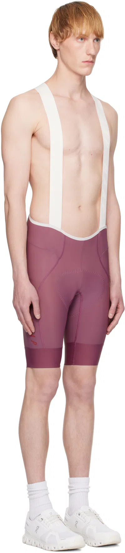 Maap Purple Team Bib Evo Cargo Cycling Shorts In Blue