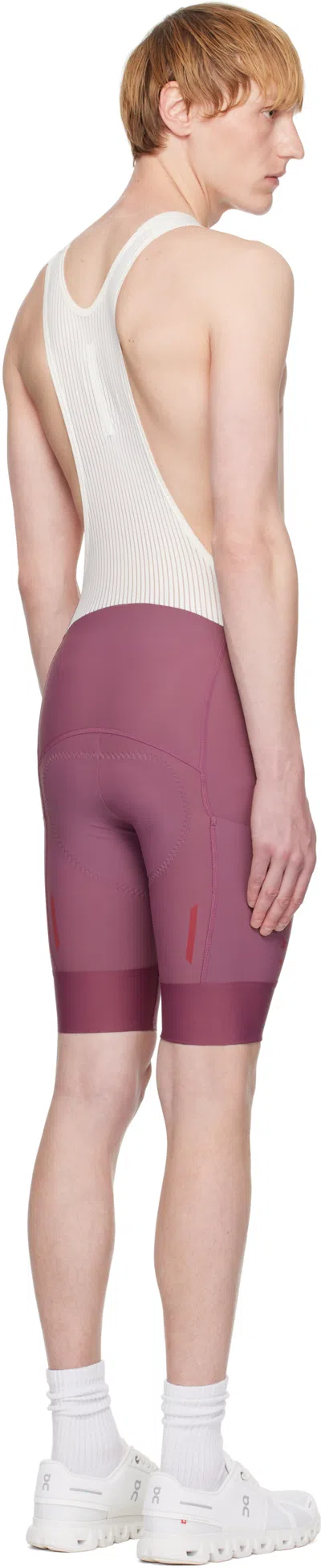 Maap Purple Team Bib Evo Cargo Cycling Shorts In Blue