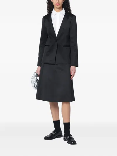 The Garment Cotton-blend Kelly Skirt In Black