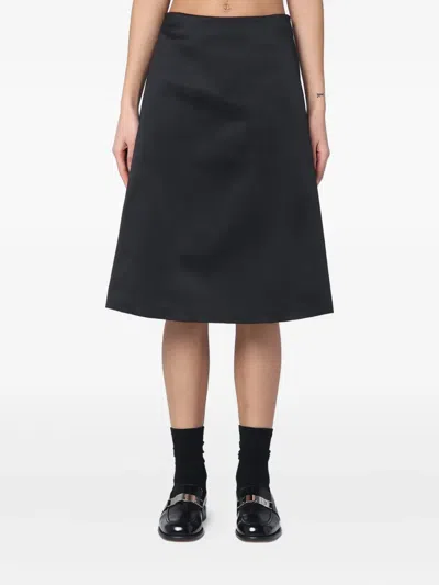 The Garment Cotton-blend Kelly Skirt In Black