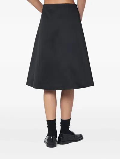 The Garment Cotton-blend Kelly Skirt In Black
