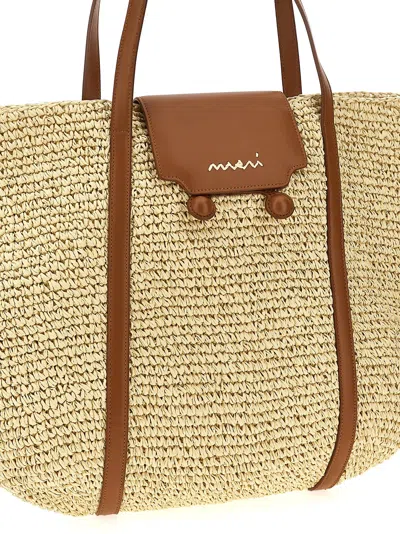 Marni Medium 'trunkaroo' Shopping Bag In Nude