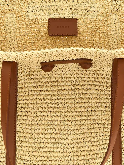 Marni Medium 'trunkaroo' Shopping Bag In Nude