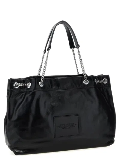 Marc Jacobs Womens Black The Chain Sack Leather Shoulder Bag In Black