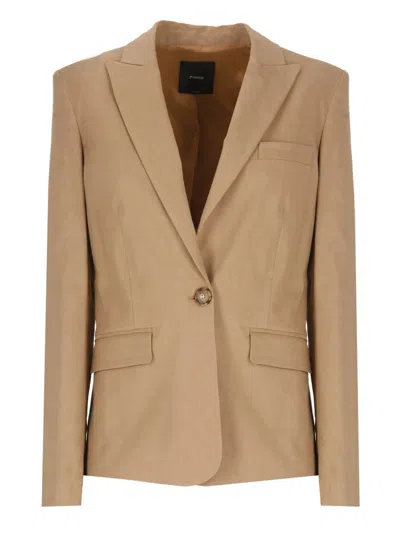 Pinko Equilibrato Pantalone Blazer In Brown