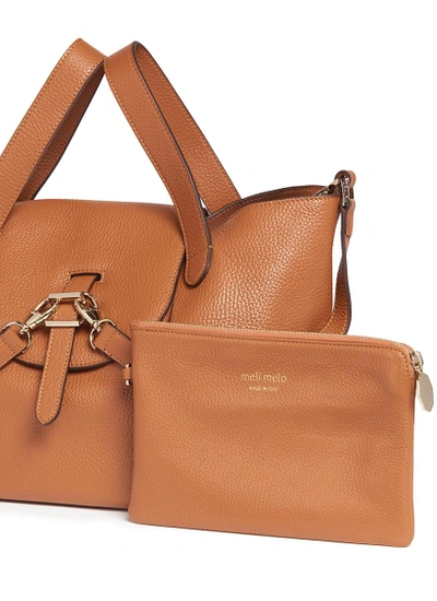 Shop Meli Melo 'thela' Medium Pebbled Leather Trapeze Tote