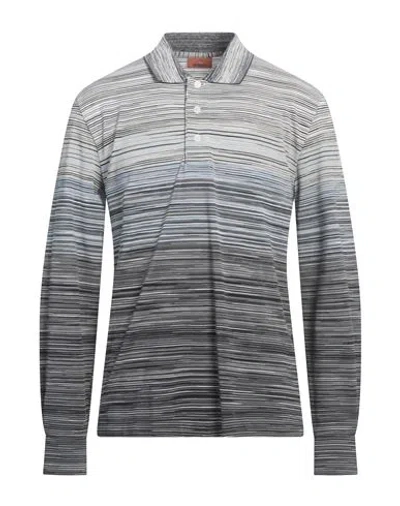 Missoni Man Polo Shirt Light Grey Size Xxl Cotton