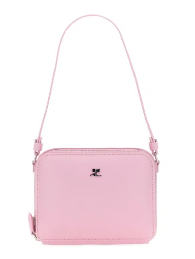 Courrèges Rectangular Shoulder Bag With Adjustable Strap And Minimalist Design