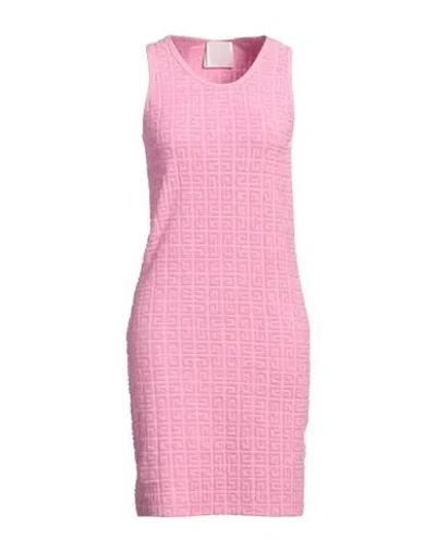 Givenchy Woman Mini Dress Pink Size M Cotton, Polyamide