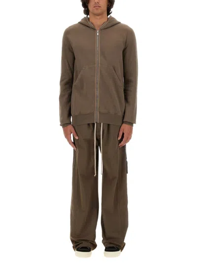 Rick Owens Drkshdw Drawstring Hoodie With Kangaroo Pocket