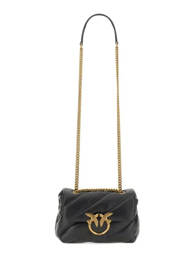 Pinko Love Mini Puff Bag In Black