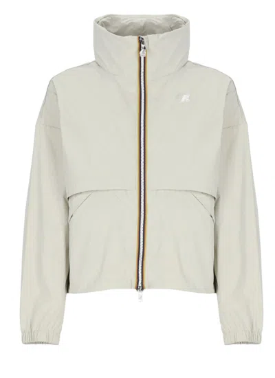 K-way Aubette Memory Touch Jacket In Neutral