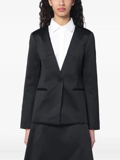 The Garment Single Breasted Buttoned Jacket In Black