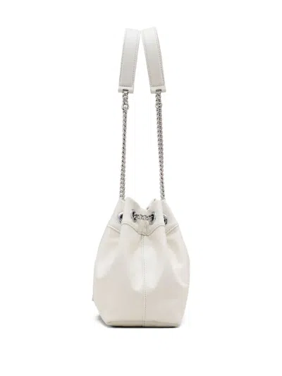 Marc Jacobs The Chain Sack Shoulder Bag In White Leather In White