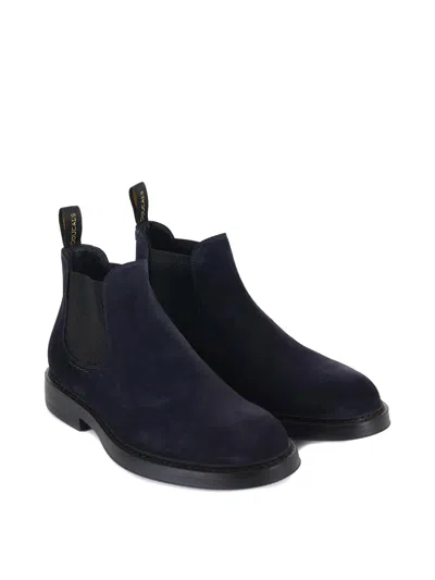 Doucal's Doucals Suede Ankle Boots In Blue