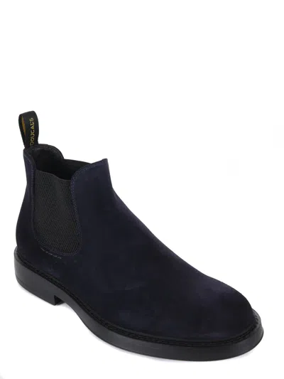 Doucal's Doucals Suede Ankle Boots In Blue