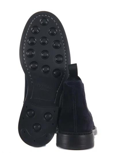 Doucal's Doucals Suede Ankle Boots In Blue