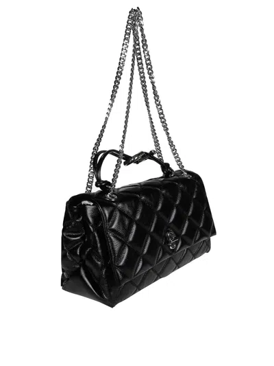 Marc Jacobs The Quilted Dual Convertible Shoulder Bag In Black