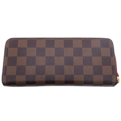 Pre-owned Louis Vuitton Cerise Damier Canvas Long Wallet (bi-fold) ()