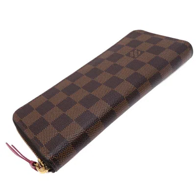 Pre-owned Louis Vuitton Cerise Damier Canvas Long Wallet (bi-fold) ()