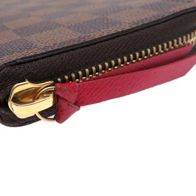 Pre-owned Louis Vuitton Cerise Damier Canvas Long Wallet (bi-fold) ()
