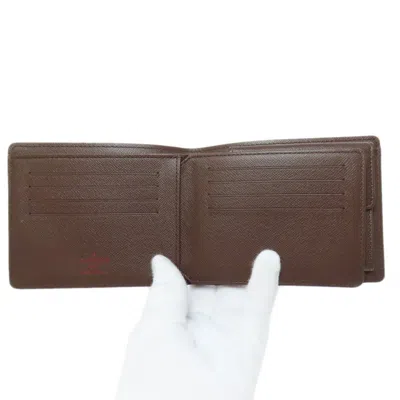 Pre-owned Louis Vuitton Damier Canvas Ebene Damier Canvas Wallet (bi-fold) ()