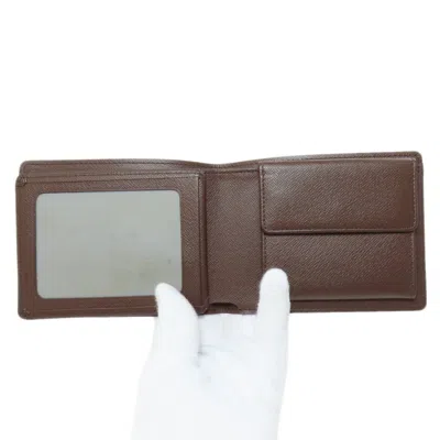 Pre-owned Louis Vuitton Damier Canvas Ebene Damier Canvas Wallet (bi-fold) ()