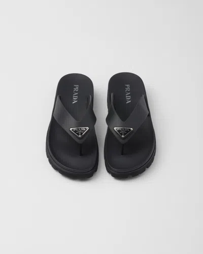 Prada Flip-flops In Black
