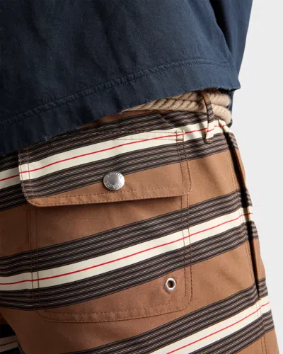 Prada Striped Swim Trunks