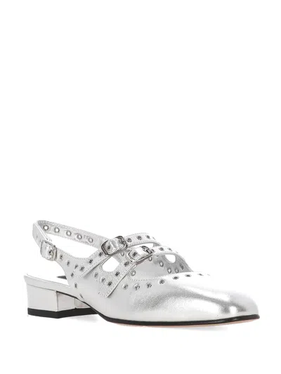 Carel Block Heel Slingback Studded Embellishments