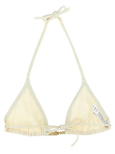 Eres Triangle Halter Neck Bikini Top With Ruched Detailing