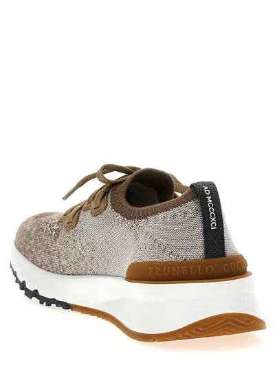 Brunello Cucinelli Men Knit Sneakers