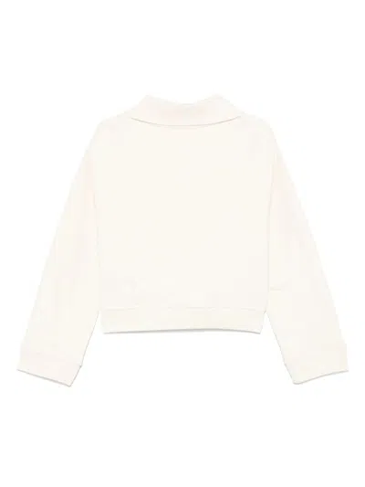 Closed Open Polo Sweatshirt In Dune Beige
