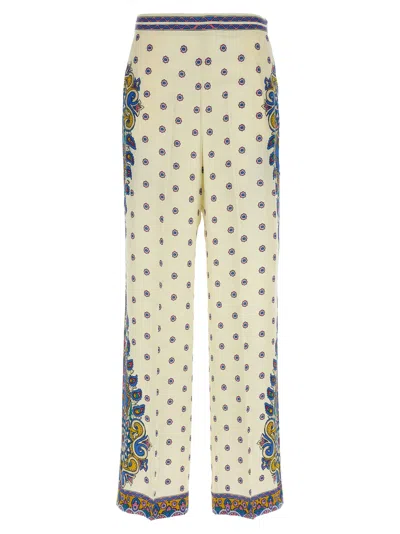 Etro Amebas Print Natural Pants For Women
