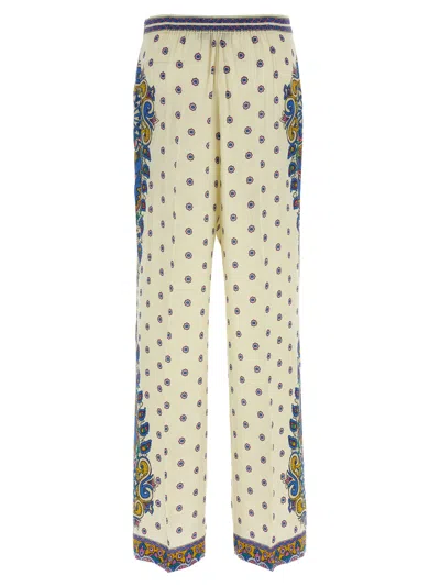 Etro Amebas Print Natural Pants For Women