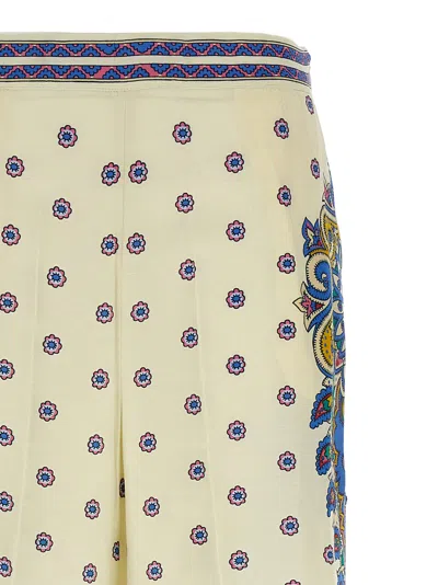 Etro Amebas Print Natural Pants For Women