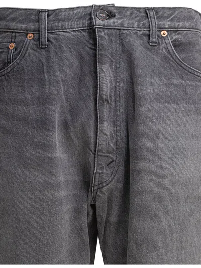 Kaptain Sunshine Washed Grey Denim Jeans In Gray